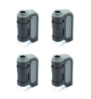 Carson MicroBrite Plus 60x-120x Power LED Lighted Pocket Microscope - Set of 4 (MM-300MU)