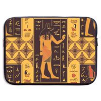 Egyptian Gods and Ancient Egyptian Hieroglyphs 13/15 Inch Laptop Sleeve Bag for MacBook Air 11 13 15 Pro 13.3 15.4 Portable Zipper Laptop Bag Tablet Bag,Water Resistant,Black