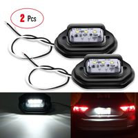 Nilight TL-17 2PCS 12V LED License Tag Convenience Courtesy Door Step Waterproof/Rainproof Dome/Cargo Hood Lights Legal for Car Truck RV Trailer, 2 Years Warranty