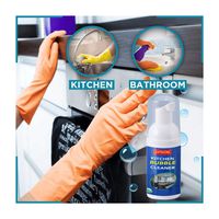 2PCS 30ml Natural Efficient Kitchen Grease Bubble Cleaner,Streak-Free Household Multi-Surface Foam Cleaner,Amazing Effect Super Multi-Foam,Perfect for The Kitchen and Toilet (Multicolor)