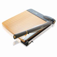 Westcott ACM15106 TrimAir Titanium Wood Guillotine Paper Trimmer with Anti-Microbial Protection, 12"