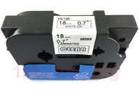 White on Clear Label Tape Compatible for Brother Tz 145 Tze145 18mm P-Touch 8m