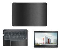 Decalrus - Protective Decal for Dell Latitude 5500/5501 (15.6" Screen) Laptop Dark Grey Texture Brushed Aluminum Skin case Cover wrap BALatitude5500Dark Grey