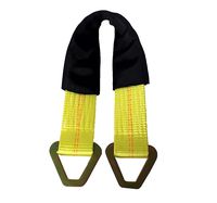 LFPartS 2" x 24" Classic Premium Automobile Axle Strap 10,000 pound Break Strength With Wear Pads D-Ring