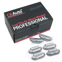 CKAuto P Style 1oz Lead Clip on Wheel Weights, Uncoated, 25Pcs/Box