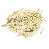 uxcell 100Pcs 0.99mm Diameter Spherical Tip Spring Testing Probe Pins