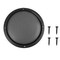 X AUTOHAUX Grill Cover 8'' Mesh Protector Black Car Speaker Cover Woofer Subwoofer Grill with Screws