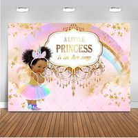Mehofoto Unicorn Princess Baby Shower Backdrop Pink Rainbow Princess Photography Background 7x5ft Vinyl Unicorn Baby Shower Party Banner Decoration