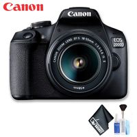 Canon 2728C006 EOS 2000D with EF-S 18-55mm is II Lens (International Model) Basic Bundle