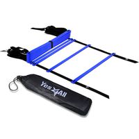 Yes4All Agility Ladder - Speed Agility Training Ladder with Carry Bag - 12 Rung (Blue)