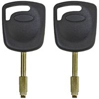 qualitykeylessplus Two Replacement Transponder Chip Keys FO21T7PT for Jaguar Vehicles with Free KEYTAG