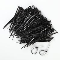 1000 Pcs Industrial 4" Wire Cable Zip Ties Nylon Tie Wraps for Home Office Garage Workshop Heavy Duty (Black)
