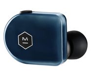 Master & Dynamic MW07 Plus True Wireless Earphones - Noise Cancelling with Mic Bluetooth, Lightweight in-Ear Headphones - Steel Blue