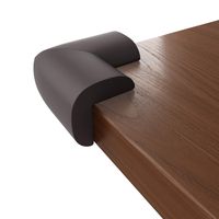 Baby Proofing Table Corner Protectors for Baby Extra Large Size with Pre-Applied 3M Tape Adhesive, Child Safety Furniture Baby Bumpers, 8 Pack, Brown