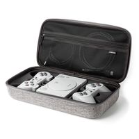 LUNGEAR Carrying Case Compatible for Playstation Classic Console, Hard Travel Case Storage for Sony Playstation Classic Console System,Two Controllers and Accessories- Gray