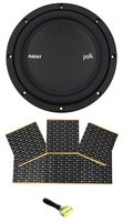 Polk Audio MM842SVC 8" 900 Watt SVC 4-Ohm Car/Marine Audio Subwoofer Sub+Rockmat