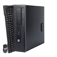 HP Elitedesk 800 G1 Small Form Factor Refurbished Standard PC - Intel Core i5-4570 3.20GHz, 8GB RAM, SATA 3.5" 1TB HDD, DVD-ROM, Windows 10 Pro 64-Bit - WiFi