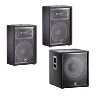 JBL JRX212 12' Passive Speakers Pair with JBL JRX218S Subwoofer PA System Bundle