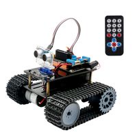 Smart Robot Car Kit, Keywish Panther-Tank Robot for Arduino IDE Project,with BLE Development Board,Ultrasonic Sensor,Great Educational STEM Toys, Support Scratch Library