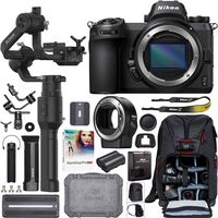 Nikon Z6 Mirrorless Full-Frame 4K Camera Body 1595 Filmmaker's Kit with DJI Ronin-S Essentials Kit 3-Axis Handheld Gimbal Stabilizer Bundle + Mount Adapter FTZ + Deco Photo Backpack Case + Software