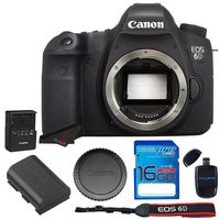 Canon EOS 6D 20.2 MP CMOS Digital SLR Camera with 3.0-Inch LCD (Body Only) - Wi-Fi Enabled + 16GB SD Memory Card - International Version