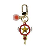 Wildforlife Anime Cardcaptor Sakura Clear Card Cute Keychain (Star Wand I)
