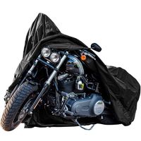 New Generation Motorcycle cover ! XYZCTEM All Weather Black XXXL Large Waterproof Outdoor Protects Fits up to 118 inch for Harley Davidson, Honda, Suzuki,Yamaha and More