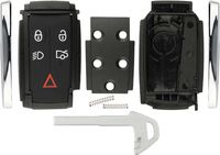 KeylessOption Keyless Entry Remote Smart Key Fob Case Shell Button Pad Outer Cover Rebuild Fix For Jaguar
