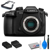 Panasonic Lumix DC-GH5 Mirrorless Micro Four Thirds Digital Camera (Body Only) with Cleaning Kit