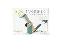 14 Piece Tegu Magnetic Wooden Block Set, Blues