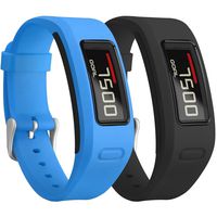 SKYLET Compatible with Garmin Vivofit Bands, Colorful Silicone Replacement Band Compatible with Garmin Vivofit 1 Wristband with Metal Buckle (No Tracker)