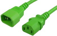 Lynn Electronics  C13C1415AGR-3F  15-Amp/250-volt  3-Feet Power Cord IEC 60320 C13 to IEC 60320 C14,  Green