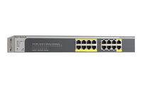 NETGEAR 16-Port Gigabit Ethernet Smart Managed Pro PoE Switch (GS516TP) - with 8 x PoE @ 76W and 2xPD ports, Desktop/Rackmount, and ProSAFE Lifetime Protection