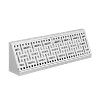 Accord ABBBWHB15 Baseboard Register with Wicker Design, 15-Inch(Duct Opening Measurement), White
