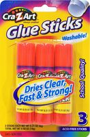 Cra-Z-art Washable Glue Sticks, Pack of 3 (11303)