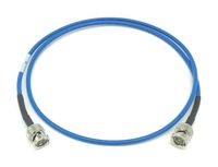 AV-Cables 12G 4K HD SDI BNC - BNC Cable Belden 4855R Mini RG59 (100ft, Blue)