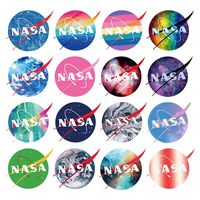Vsco Vinyl Cute Cool Waterproof Stickers for Hydro Flask, Water Bottle, and Laptop - Suitable for Kids, Girls, Teens, Women (60 PCS NASA Decals)