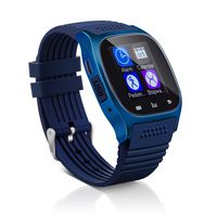 Bluetooth Smart Wrist Watch Phone Mate for iOS Android iPhone Samsung HTC Huawei (Navy Blue)