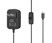 NorthPada Raspberry Pi 3 Model B B+ A+ Plus Power Supply Charger AC Adapter 5V 3A PSU Micro USB 5 Feet with Power On/Off Switch (1 X Power Supply)