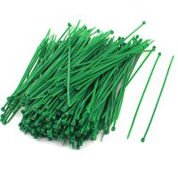 300 Pcs Plastic Power Cable Wire Cord Zip Ties Straps Green 4mmx145mm
