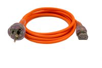 Interpower 86210150 Australian Hospital Grade Cord Set, AS/NZS 3112:2000 Plug Type, IEC 60320 C13 Connector Type, Clear Plug Color, Orange Cable Color, 10A Amperage, 250VAC Voltage, 2.5m Length