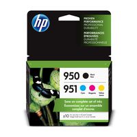 HP 950 & 951 | 4 Ink Cartridges | Black, Cyan, Magenta, Yellow | CN049AN, CN050AN, CN051AN, CN052AN