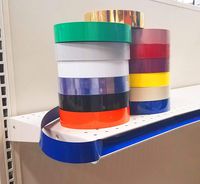 Decorative Gondola Shelving Vinyl Insert for Ticket Channel 130 FT. x 1.25 in. - 10 Pack - Blue