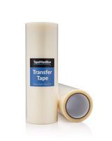 12" x 100' Roll of Clear Vinyl Transfer Tape for Craft Die Cutters. Premium-Grade, High Tack Application Tape for Vinyl Letters, Stickers, and Graphics