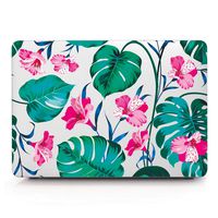One Micron Compatible MacBook Air 13.3 Inch Case, Ultra Slim Matte Plastic Hard Case Cover Protective Case Compatible MacBook Air 13.3''(A1369/A1466), Pink Palm Flower