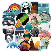 Ratgoo 50 Pcs Vinyl Cute Trendy Waterproof Non-repetitive Outdoor Scenery Graffiti Stickers Decals Pack for Laptop Water Bottle Car Bumper Skateboard Luggage iPhone Laptop Bike Guitar Gift.