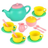 JOYIN Pretend Play Tea Party Set Play Food Accessories BPA Free Phthalates Free (Colors May Vary)