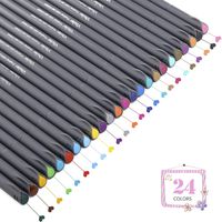 Colored Pens Set, Fine Line Point Drawing Marker Pens for Writing Journaling Planner Coloring Book Sketching Taking Note Calendar Art Projects Office School Supplies (24 Colors)