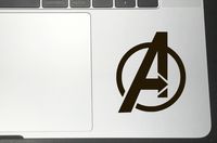 Avengers Vinyl Sticker Decals for Car Bumper Window MacBook pro Laptop iPad iPhone (2" x 1.7", Black)