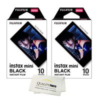 Fujifilm Instax Mini 8 Instant Film 2-Pack (20 Sheets) Value Set for Fujifilm Instax Mini 8 Cameras - Black